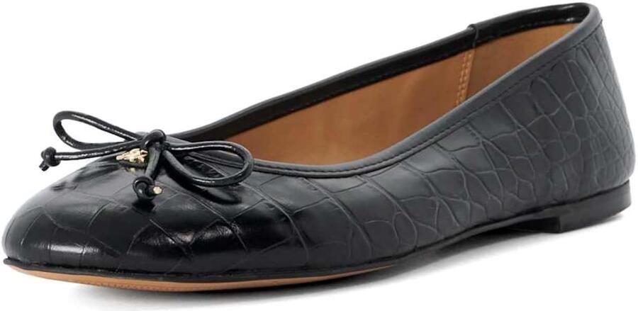 Dune LONDON Ballerina 'Helenne' zwart