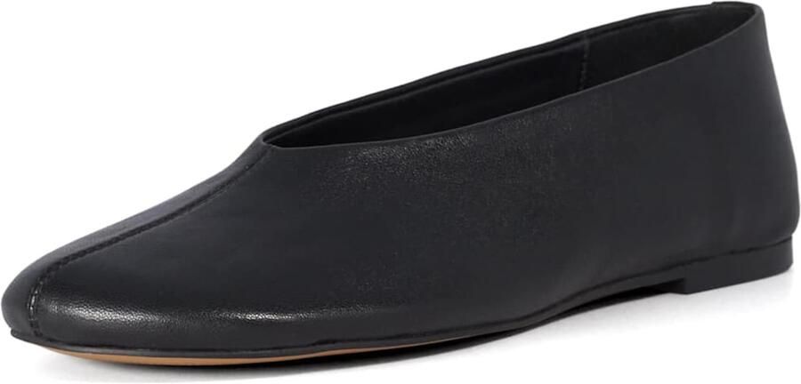 Dune LONDON Ballerina 'Highway' zwart