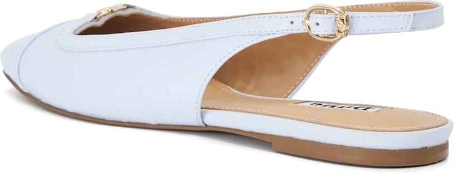 Dune LONDON Ballerina met riempjes lichtblauw - Foto 3