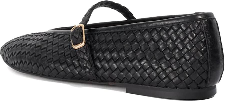 Dune LONDON Ballerina met riempjes zwart - Foto 4