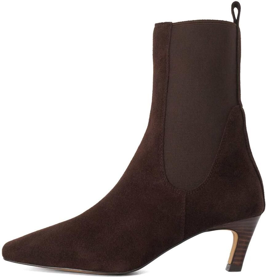 Dune LONDON Chelsea boots 'Odela' donkerbruin