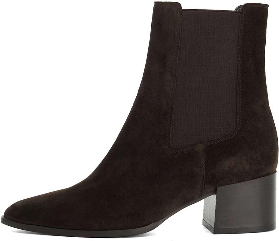 Dune LONDON Chelsea boots 'Pimo' donkerbruin