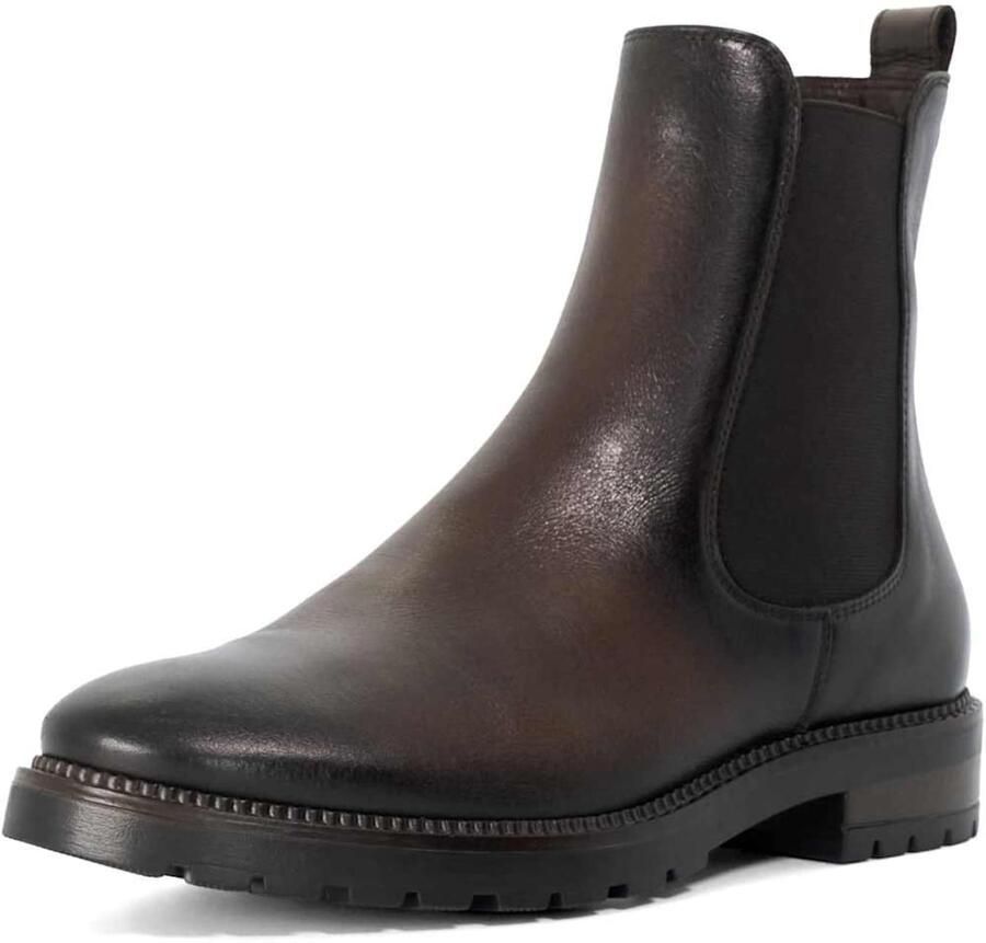 Dune LONDON Chelsea boots 'Poema' donkerbruin