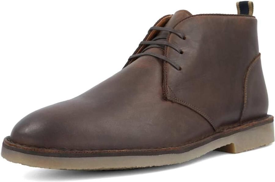 Dune LONDON Chukka Boots 'Cashed' donkerbruin