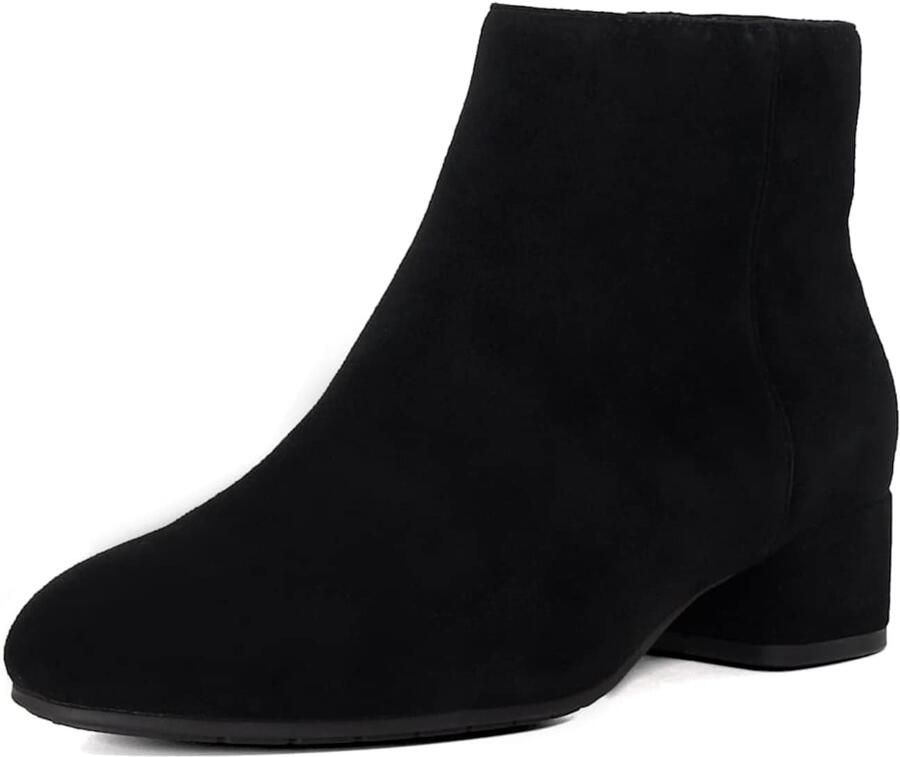 Dune London Wide Fit Pippie enkellaarsje van suède - Foto 3