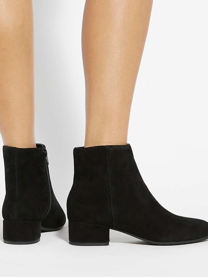 Dune London Wide Fit Pippie enkellaarsje van suède - Foto 4