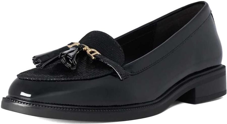 Dune LONDON Instappers 'Gazeles' zwart