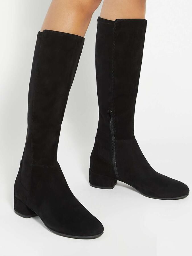 Dune London Wide Fit Tayla laars van suède - Foto 5