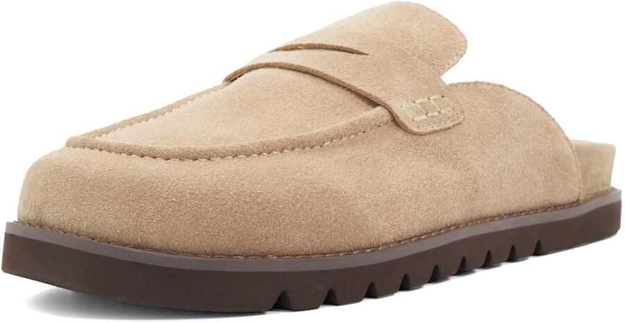 Dune LONDON Muiltjes 'Goldens' lichtbeige