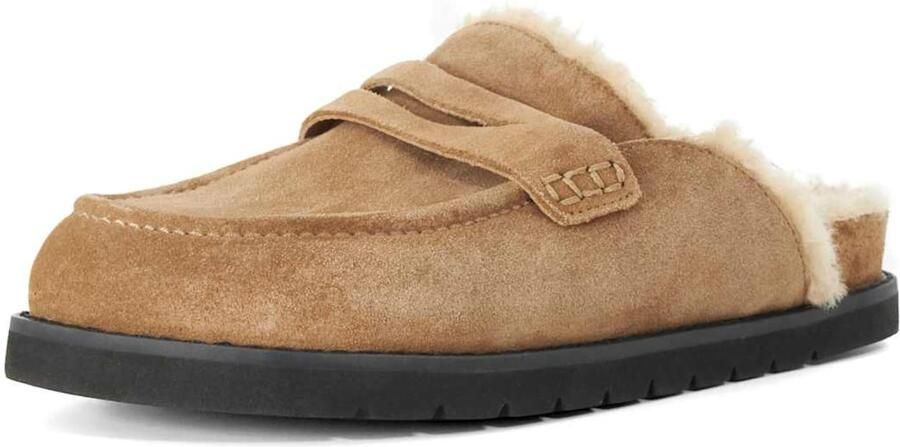 Dune LONDON Muiltjes 'Goldy' camel