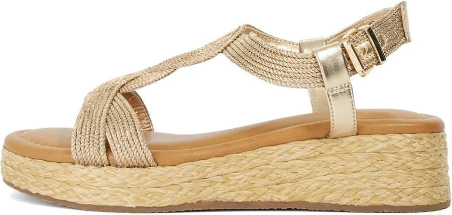 Dune LONDON Sandalen met riem goud - Foto 5