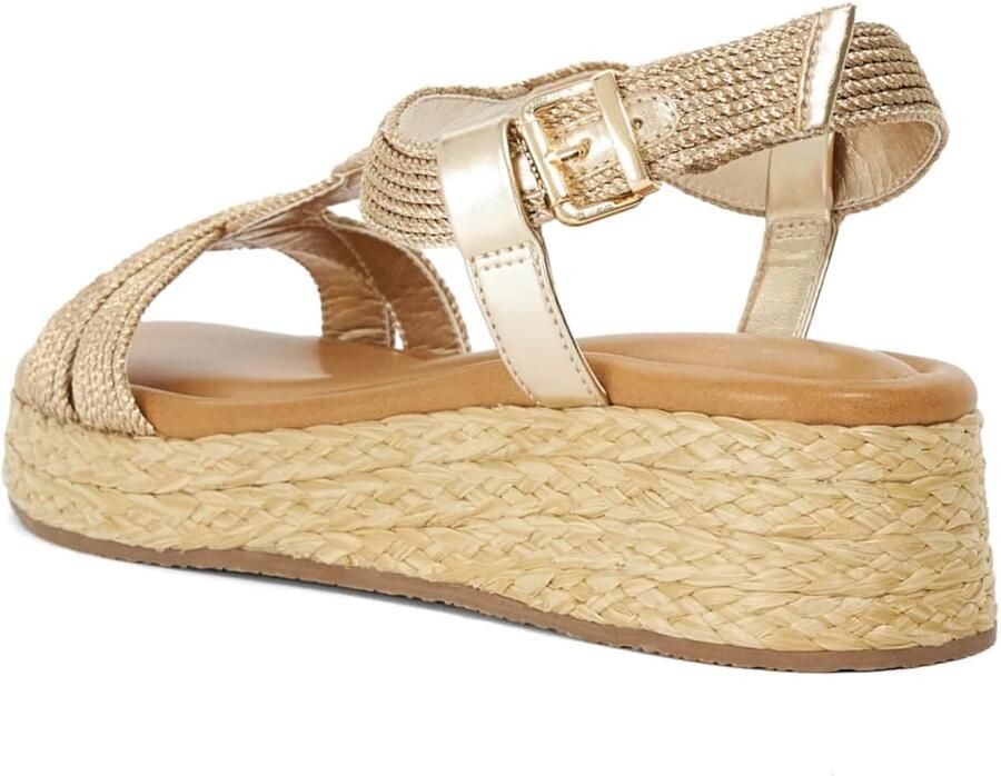 Dune LONDON Sandalen met riem goud - Foto 2