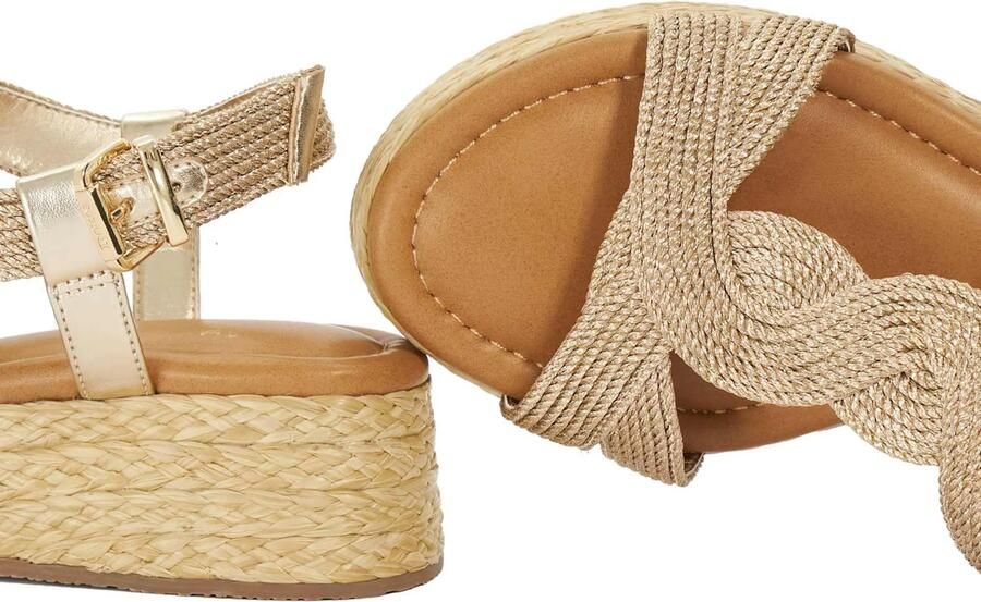 Dune LONDON Sandalen met riem goud - Foto 4