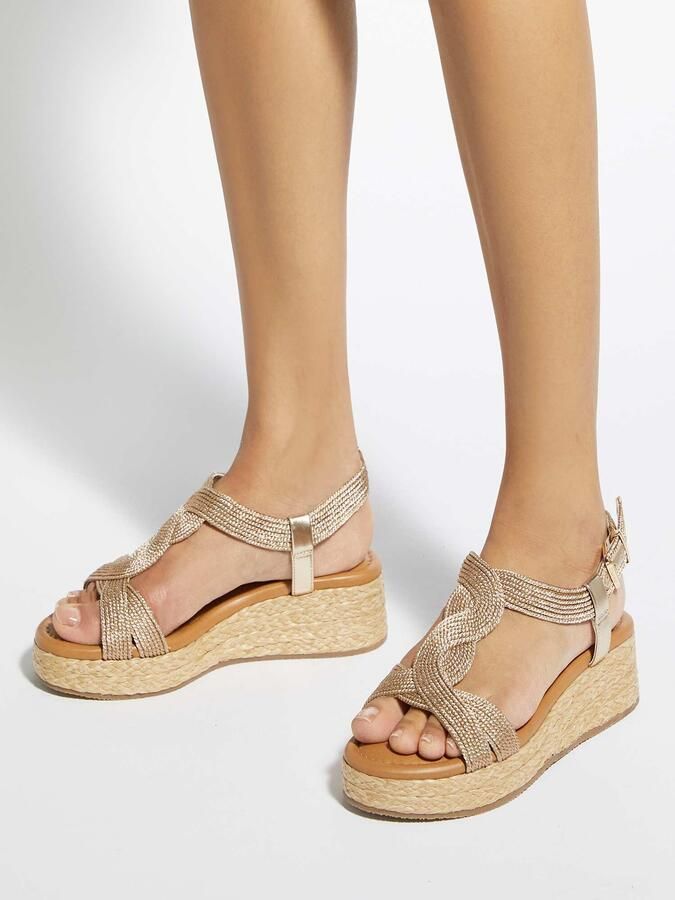 Dune LONDON Sandalen met riem goud - Foto 3