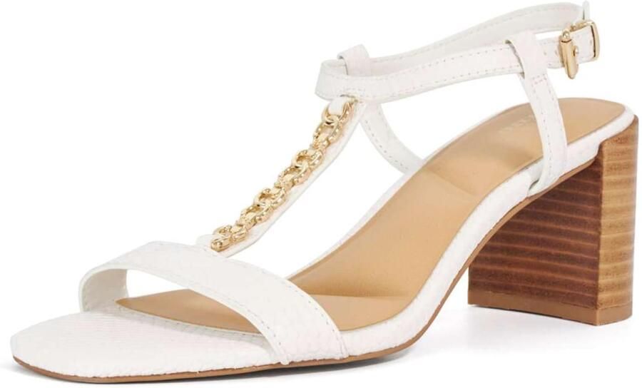 Dune LONDON Sandalen met riem 'Josina' wit
