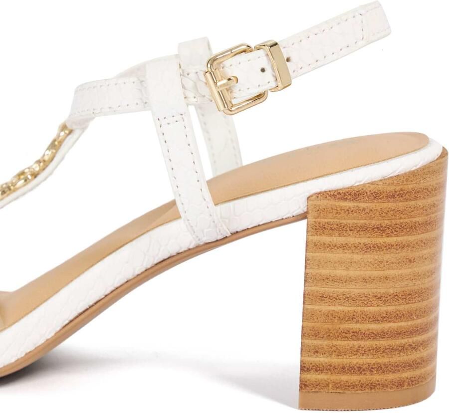 Dune LONDON Sandalen met riem 'Josina' wit - Foto 2