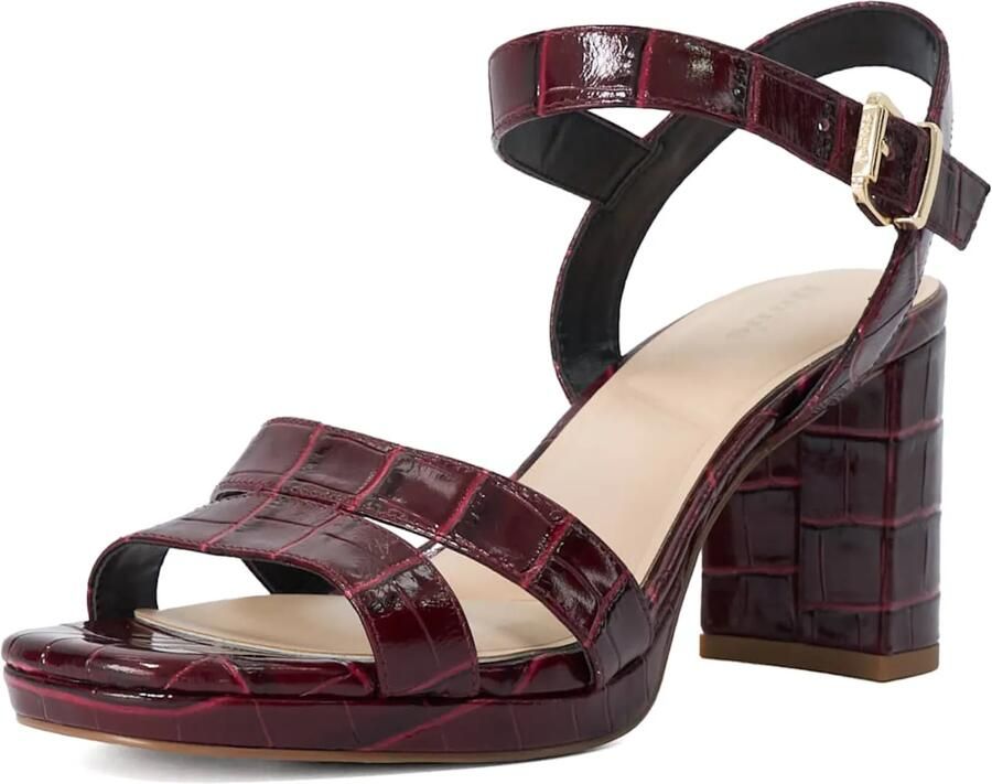Dune LONDON Sandalen met riem 'Manifesting' bourgogne