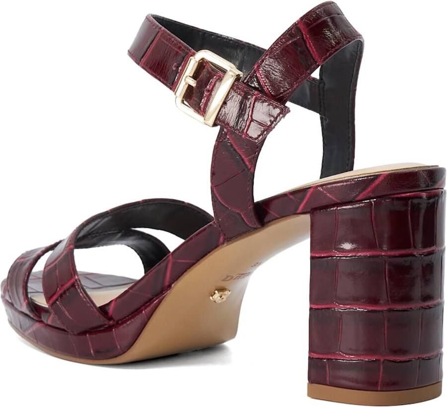 Dune LONDON Sandalen met riem 'Manifesting' bourgogne - Foto 2