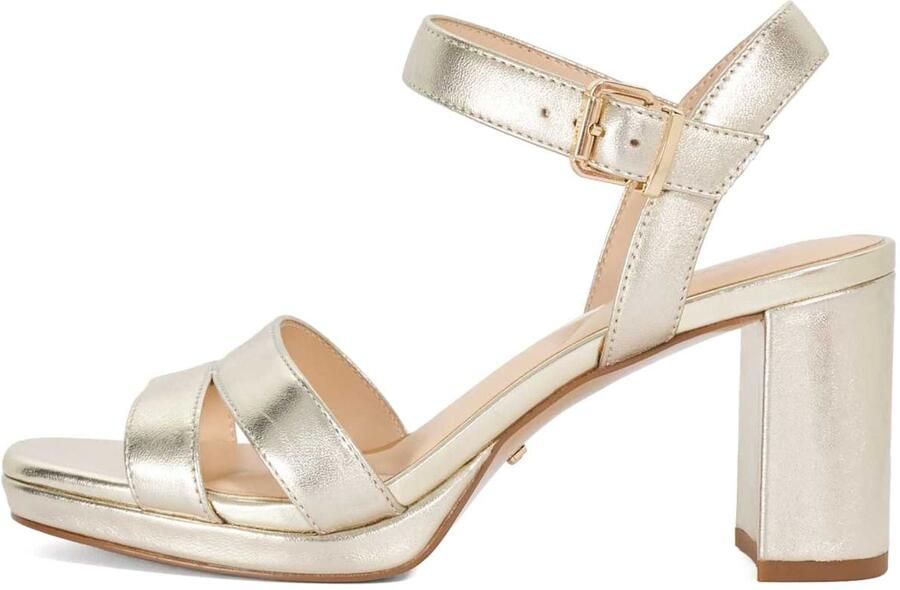 Dune LONDON Sandalen met riem 'Manifesting' goud - Foto 5