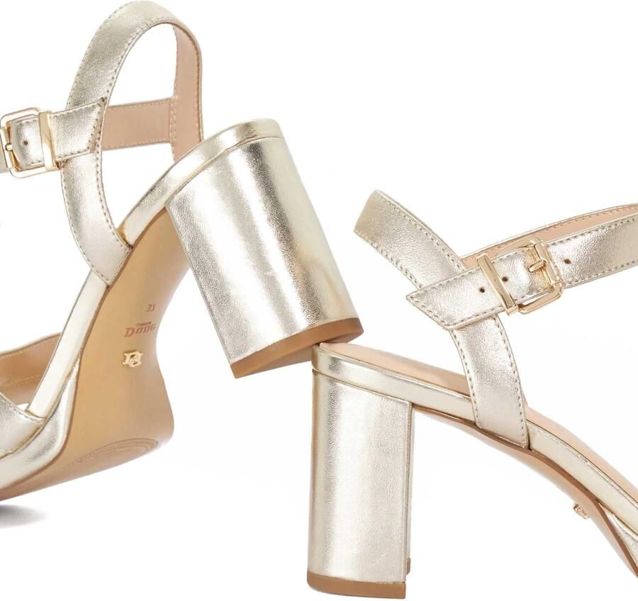 Dune LONDON Sandalen met riem 'Manifesting' goud - Foto 3