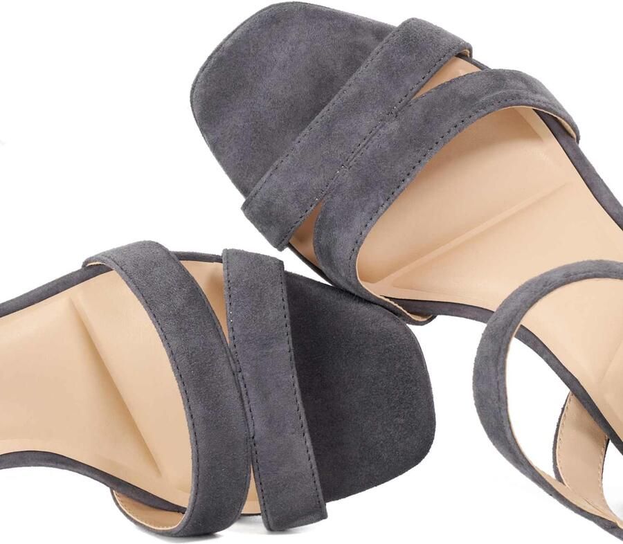 Dune LONDON Sandalen met riem 'Manifesting' grijs - Foto 3