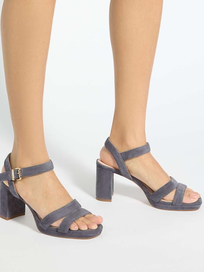 Dune LONDON Sandalen met riem 'Manifesting' grijs - Foto 4