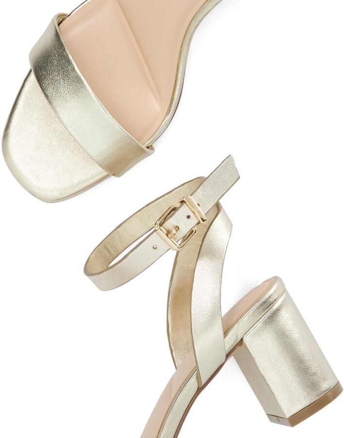 Dune LONDON Sandalen met riem 'Medina' goud - Foto 3