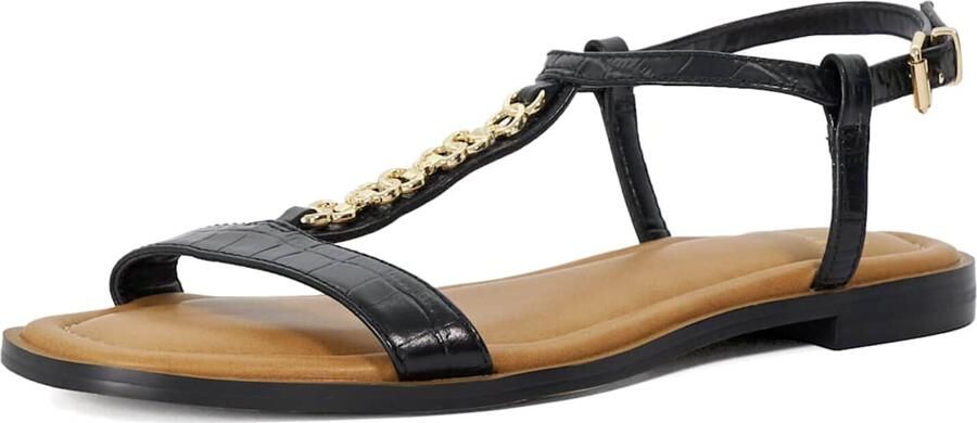 Dune LONDON Sandalen met riem zwart
