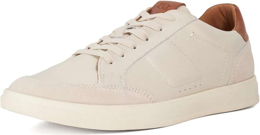 Dune LONDON Sneakers laag 'Tabor' cognac wit