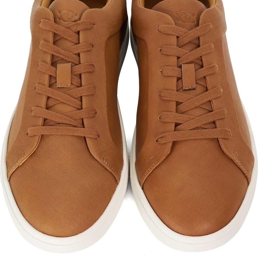 Dune LONDON Sneakers laag 'Traces' marine cognac - Foto 2
