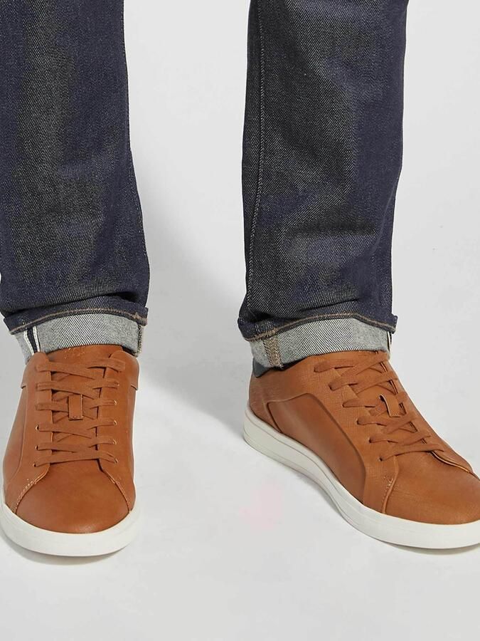 Dune LONDON Sneakers laag 'Traces' marine cognac - Foto 3