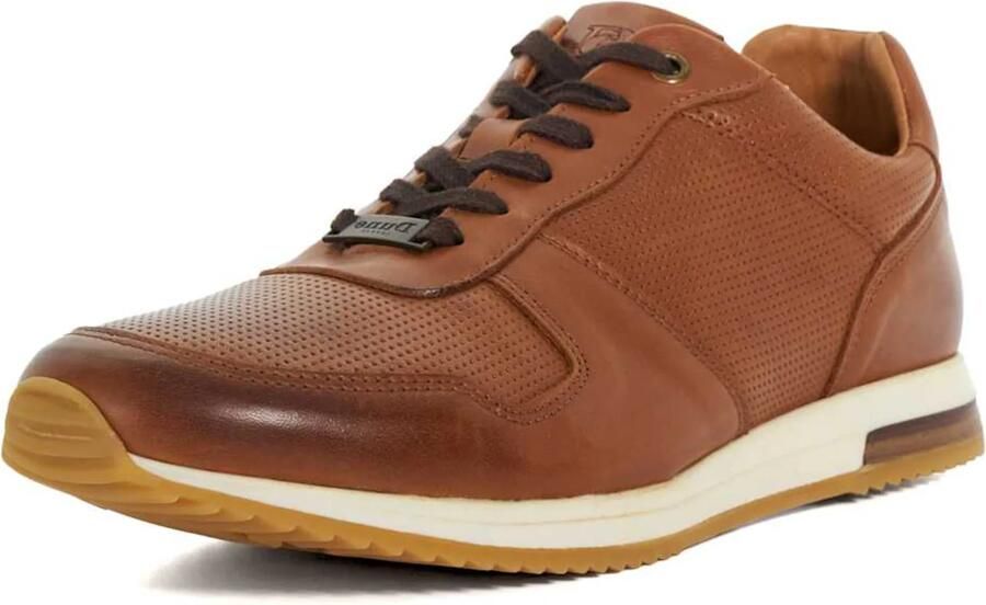 Dune LONDON Sportieve veterschoen 'Trilogy' cognac