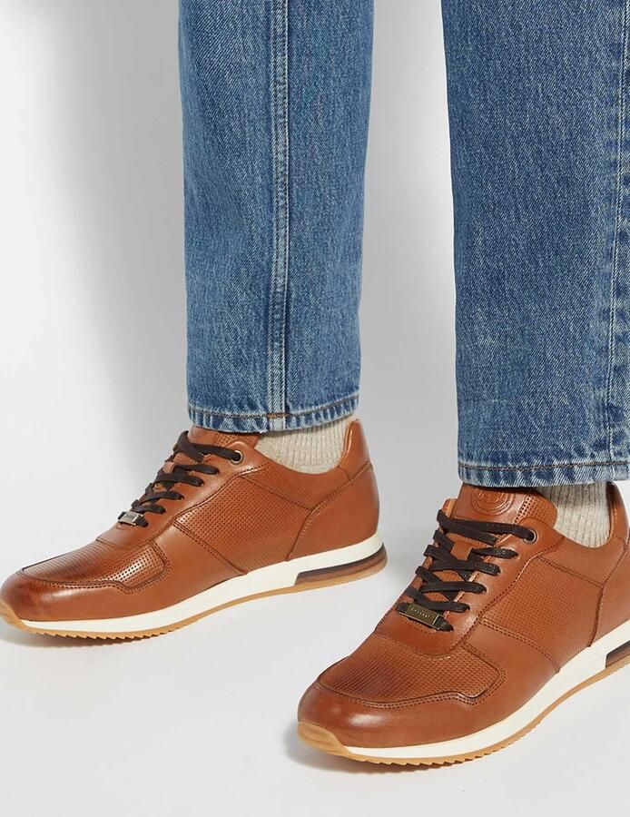 Dune LONDON Sportieve veterschoen 'Trilogy' cognac - Foto 3