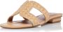 Dune London Loupe slipper met raffia details - Thumbnail 1