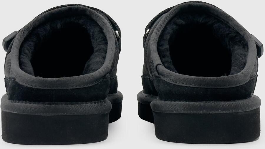 DUTCH'D Luxe pantoffel + Gratis sokken! Unisex Sloffen Muiltjes instappers Designer Ease Mule zwart Echt wol! Heerlijk warm - Foto 6