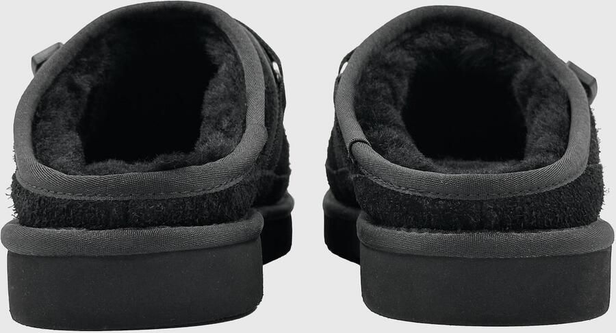 DUTCH'D Luxe pantoffel + Gratis sokken! + Gratis sokken! Sloffen Designer- Ease Mule Suede zwart Echt wol! Heerlijk warm - Foto 5