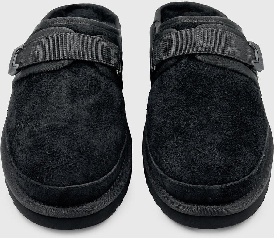DUTCH'D Luxe pantoffel + Gratis sokken! + Gratis sokken! Sloffen Designer- Ease Mule Suede zwart Echt wol! Heerlijk warm - Foto 3