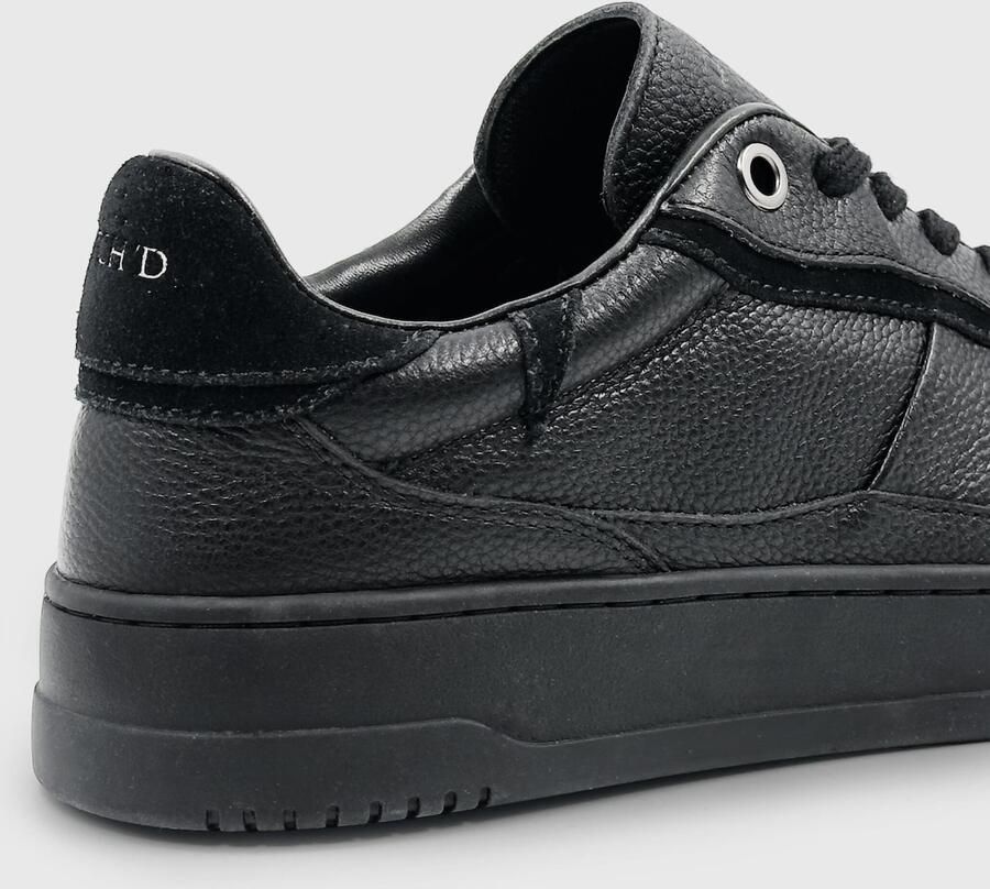 DUTCH'D Sneaker Heren Sneaker + 2 Pack Sokken Designer merk Zwart Luxe Leer Model Fuse - Foto 2