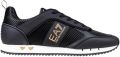 Ea7 Emporio Armani Sneakers Mesh Runner Trainers Black Gold White - Zwart