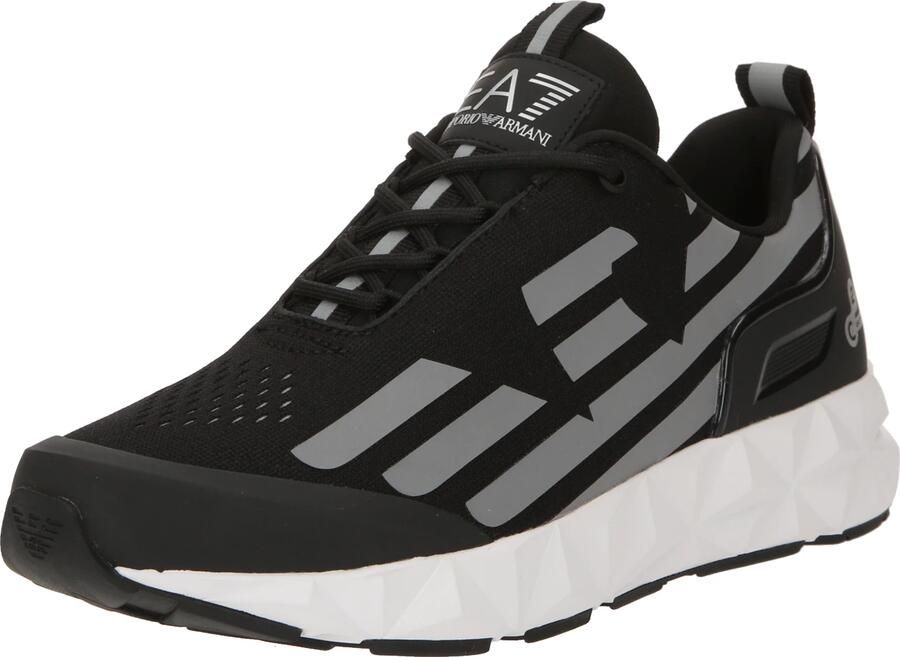 Emporio Armani EA7 Unisex Sneaker Hardlopen Training Mesh Rubber Zwart Zilver Black Heren - Foto 6