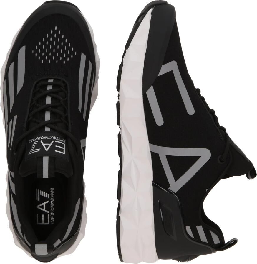 Emporio Armani EA7 Unisex Sneaker Hardlopen Training Mesh Rubber Zwart Zilver Black Heren - Foto 3