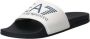 Emporio Ar i EA7 Unisex Wit Marineblauw Slipper Visibility White - Thumbnail 3