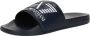 Ea7 Emporio Armani Teenslippers Visibility Logo Slides Navy Blue - Thumbnail 3