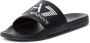 Ea7 Emporio Ar i Teenslippers Visibility Logo Slides Black White - Thumbnail 5