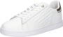 Emporio Ar i EA7 Witte leren sneakers met adelaarslogo White - Thumbnail 3
