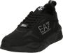 Emporio Armani EA7 Eenvoudige Vetersneakers Black Heren - Thumbnail 3