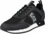 Emporio Armani EA7 Logo Sneakers met Treklipje en Merk Binnenzool Zwart Heren - Thumbnail 6