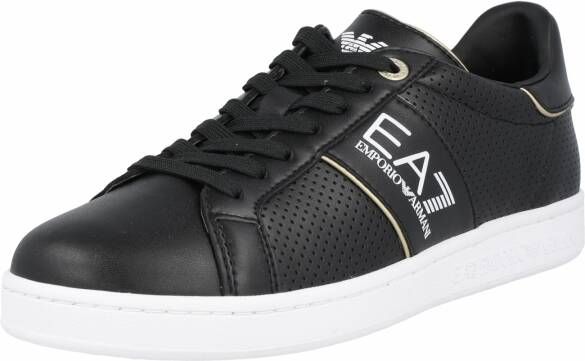 EA7 Emporio Armani Sneakers met contraststrepen in metallic model 'ACTION LEATH' - Foto 6