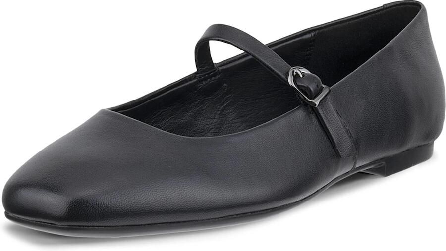 ECCO Ballerina met riempjes 'Margot' zwart