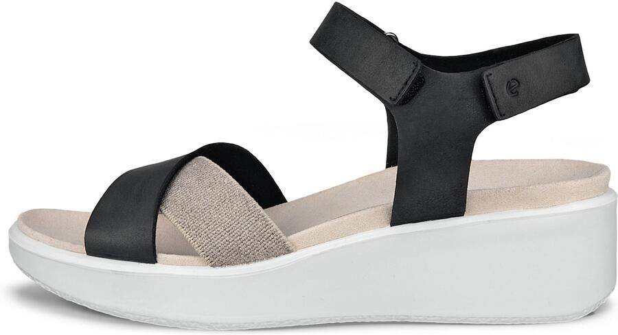 ECCO Sandalen met riem 'FLOWT WEDGE LX' beige zwart - Foto 3